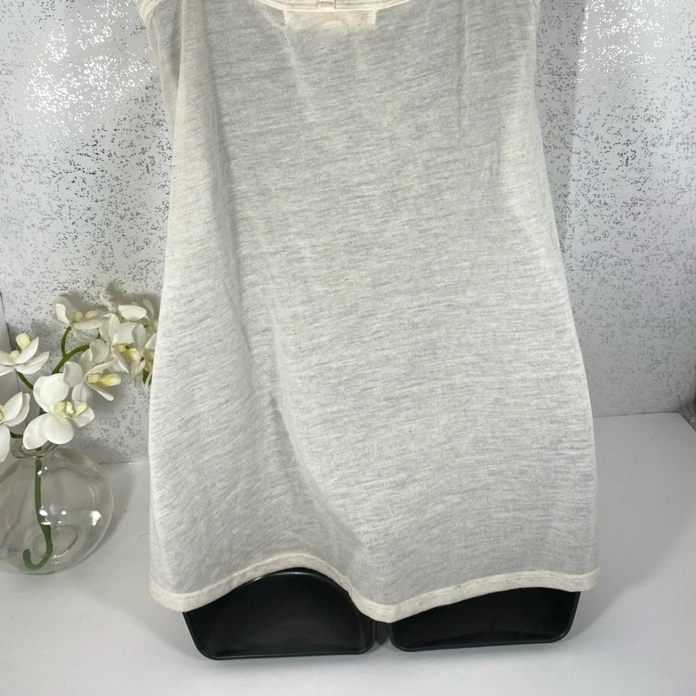 Rewind Women’s Small Ivory Embroidered Tank Top Boho Sleeveless Floral Detail - Picture 14 of 15